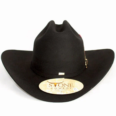 Texana 100X El Fantasma Negro con Plumas