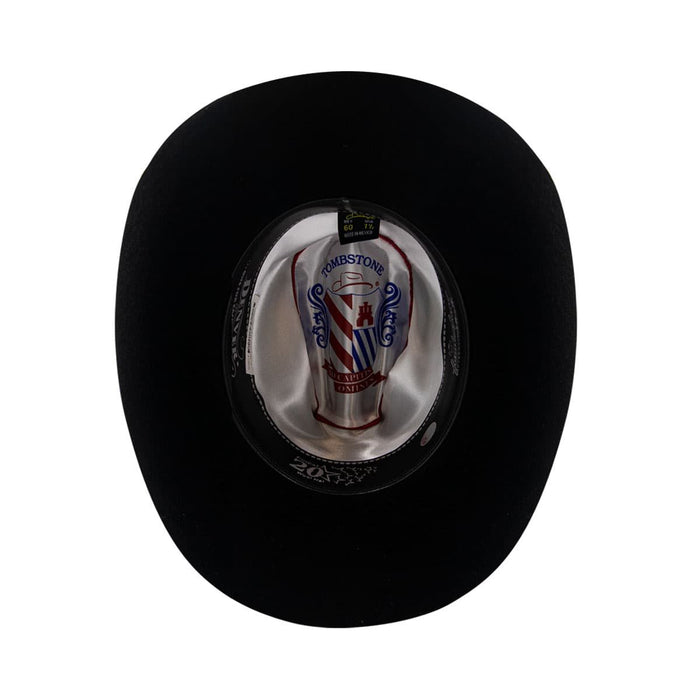 Texana Tombstone Denver 20X Black Wool Hat