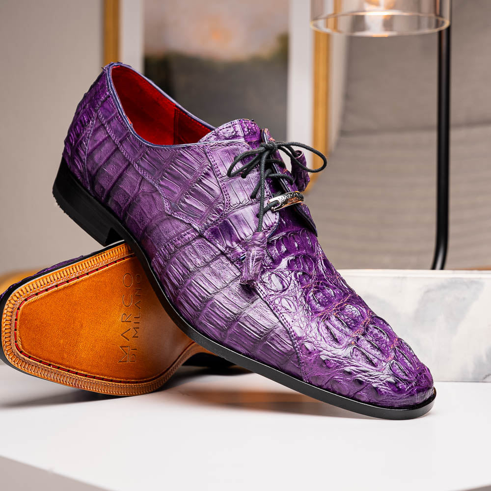 Marco_Di_Milano Tulum Purple Leather Loafers