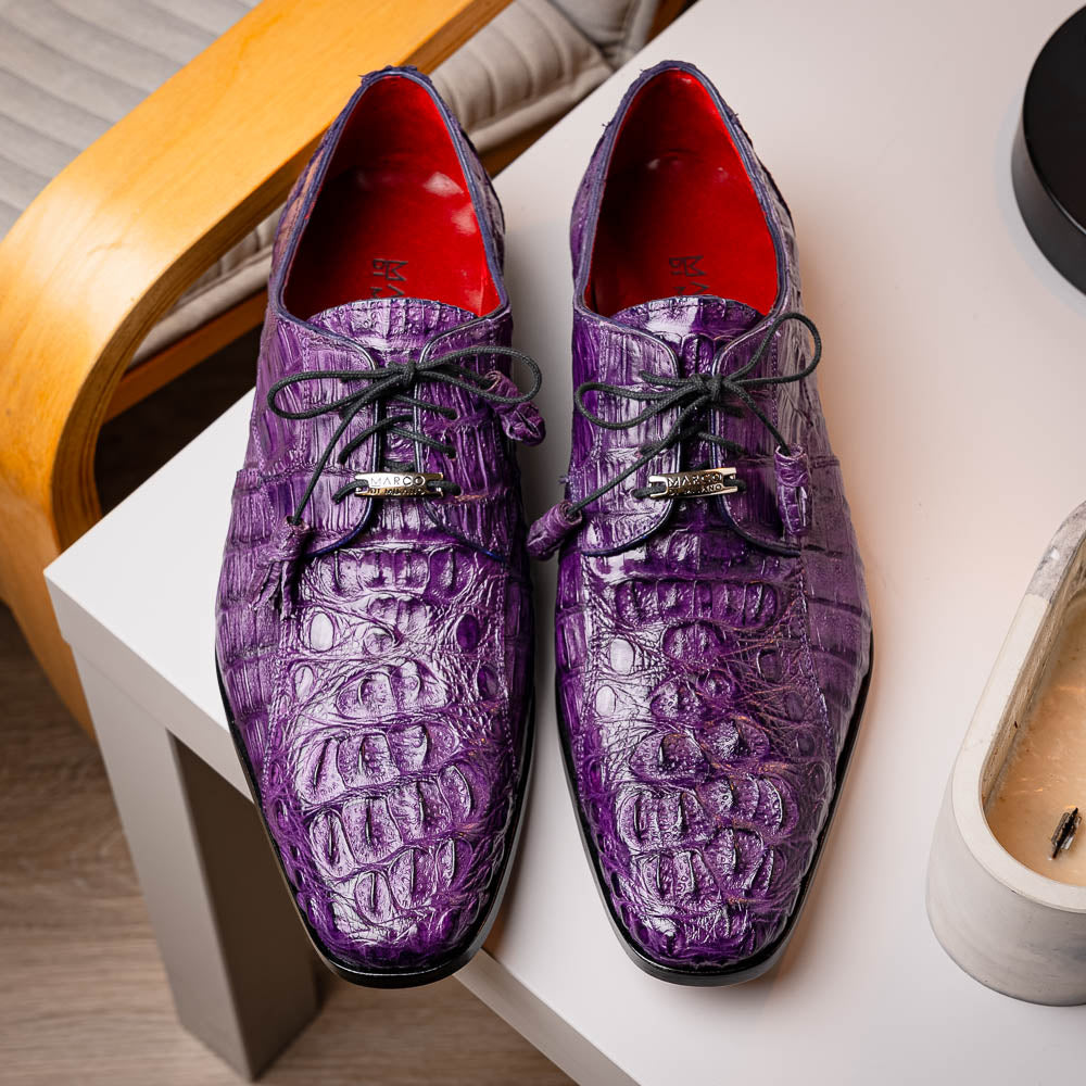 Marco_Di_Milano Tulum Purple Leather Loafers
