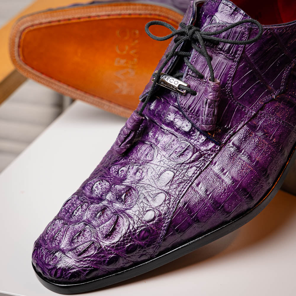 Marco_Di_Milano Tulum Purple Leather Loafers
