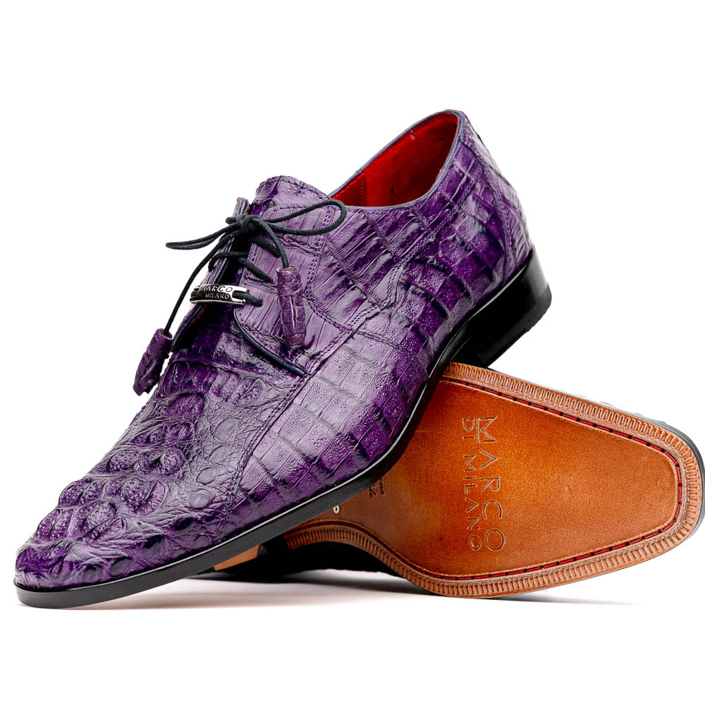 Marco_Di_Milano Tulum Purple Leather Loafers