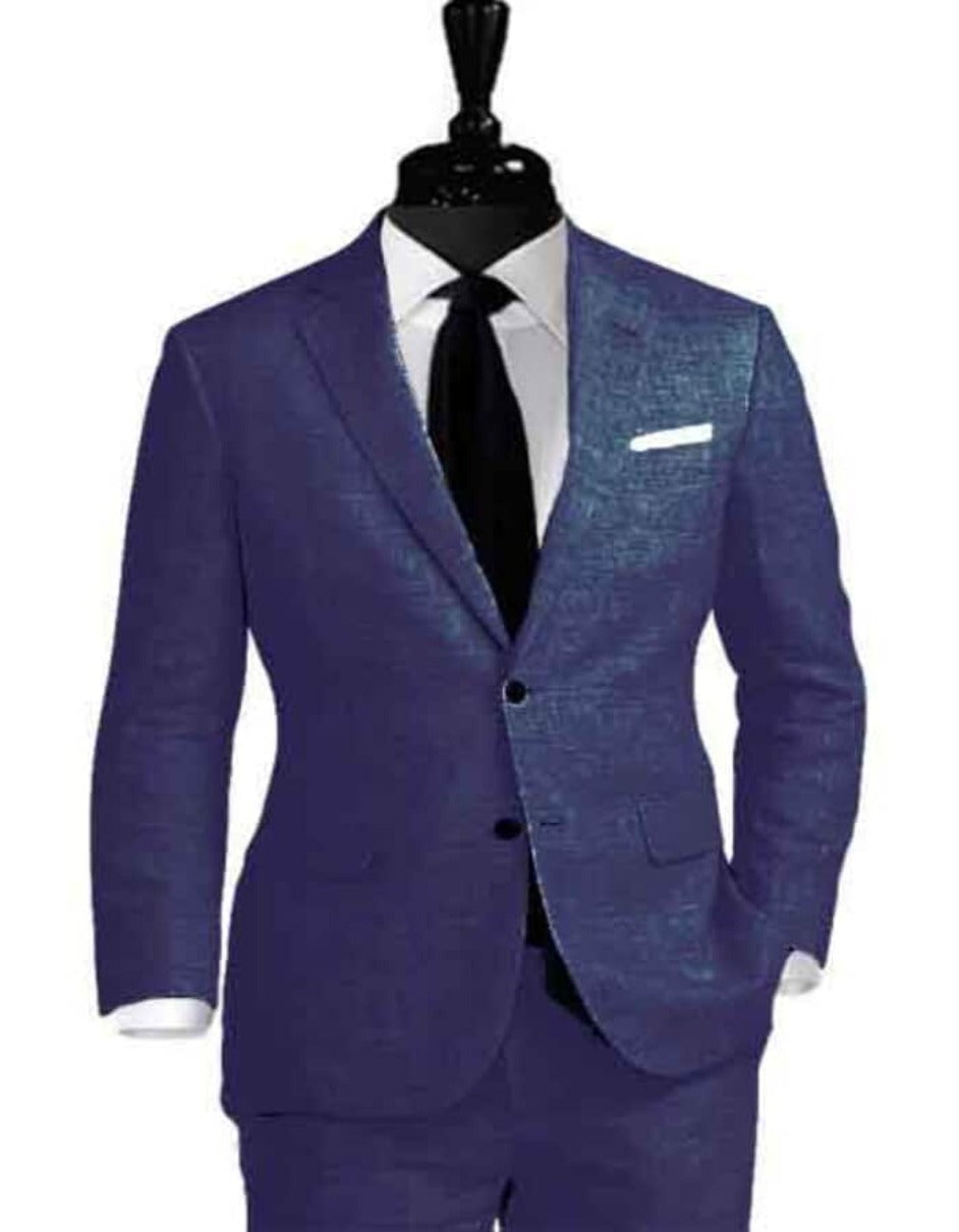 Men's Navy Linen Summer Suit
