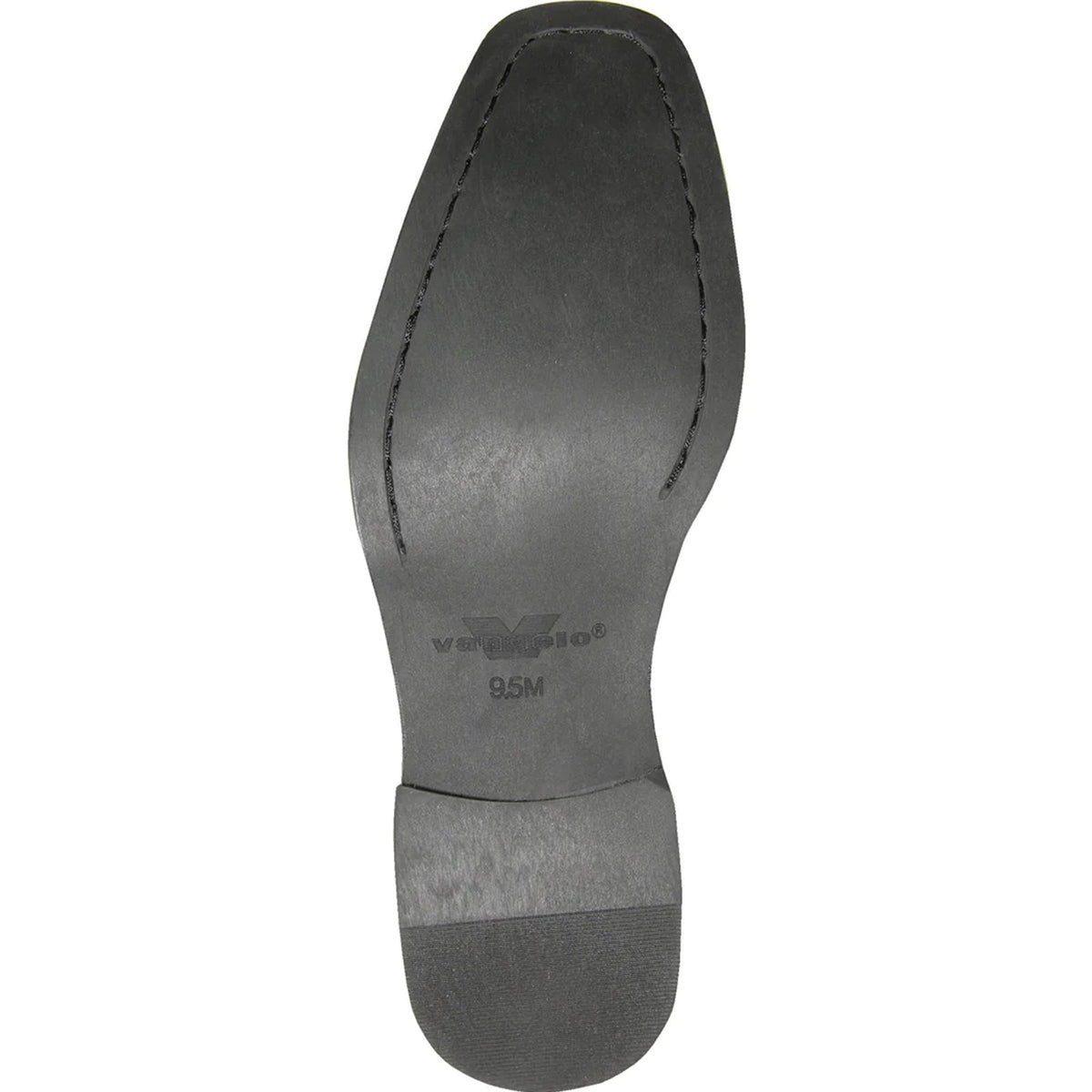 Bravo Mens Classic Square Pointy Toe Dress Shoe in Black