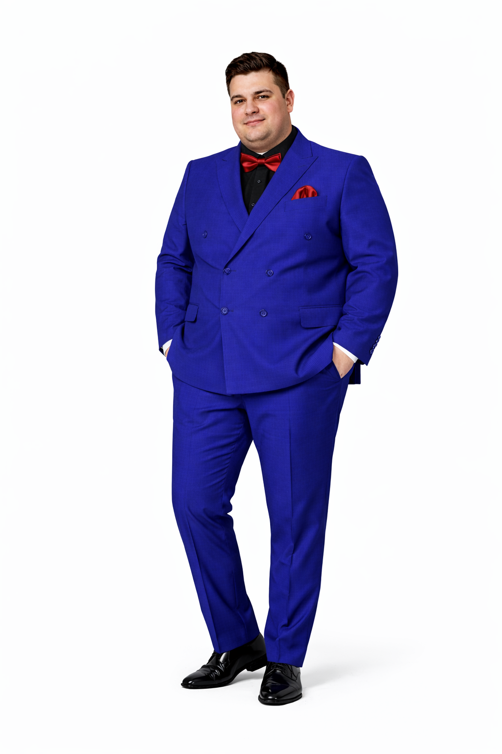 Ultra Slim Fit Double Breasted Royal Suit - Narrow Leg Pants - Gucci Cut - Tapered Jacket