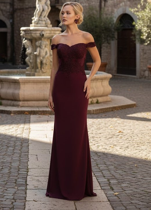 May Queen Off The Shoulder Formal Gown