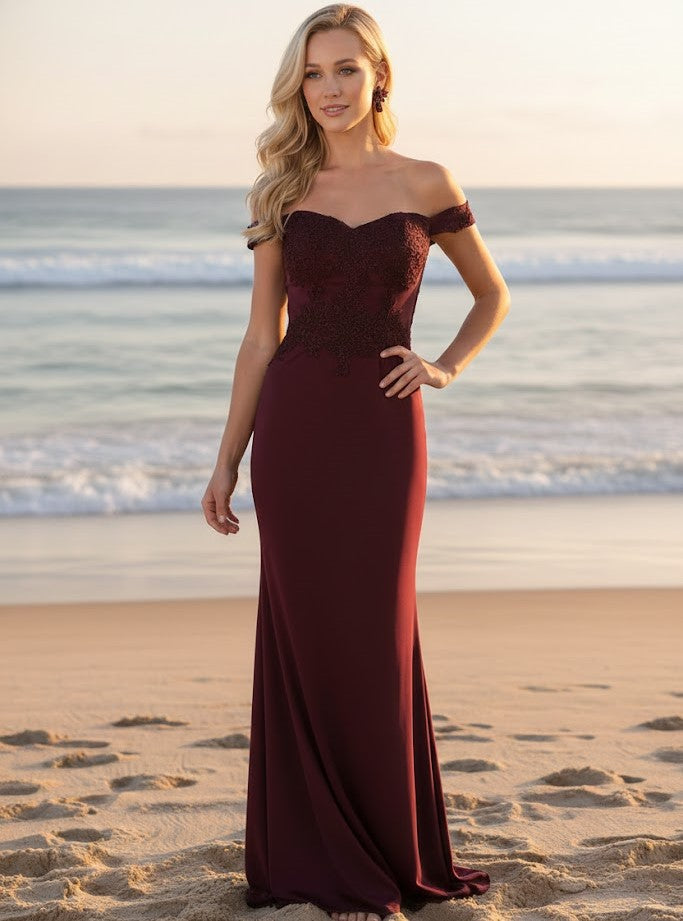 May Queen Off The Shoulder Formal Gown