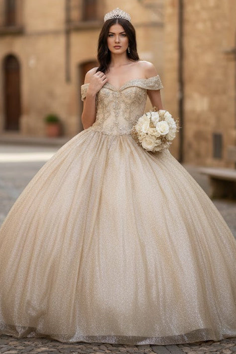 Layla K LK151 Off The Shoulder Quinceanera Dress And Plus Size