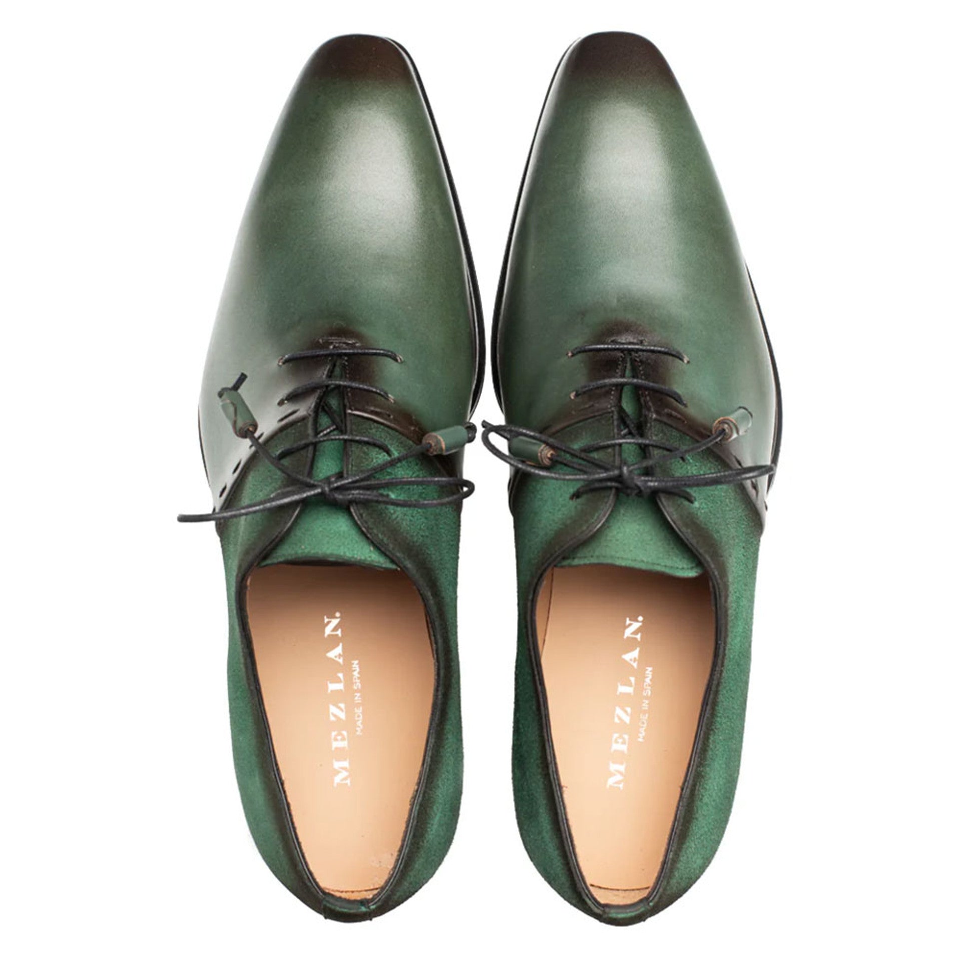 Colomer Green Calf/Suede Oxford Shoes by Mezlan