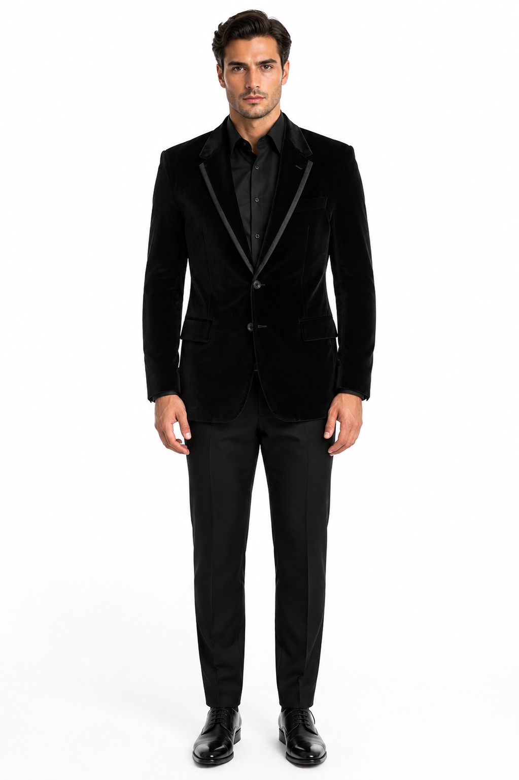 Velour Men's blazer Jacket Men's Black Cotton