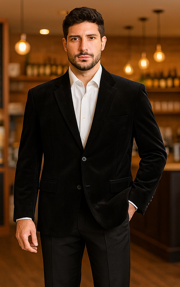 Velour Men's blazer Jacket Men's High Fashion Slim Fit velvet velvet sportcoat