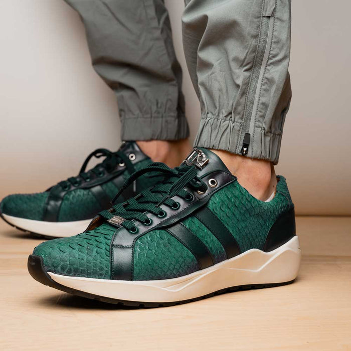 Marco Di Milano Verona Green Leather Oxford Shoe