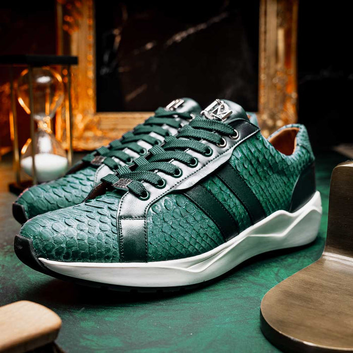 Marco Di Milano Verona Green Leather Oxford Shoe