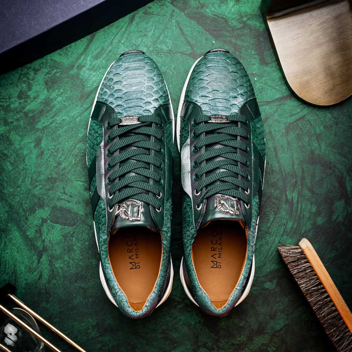 Marco Di Milano Verona Green Leather Oxford Shoe