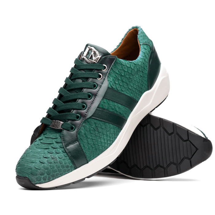 Marco Di Milano Verona Green Leather Oxford Shoe