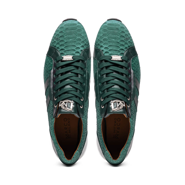 Marco Di Milano Verona Green Leather Oxford Shoe