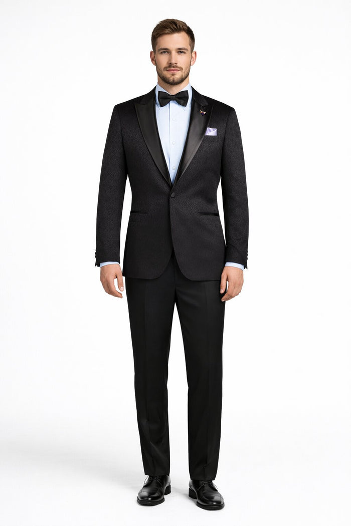 Mens Traditional Black Church Suit – Clean Classic Worship Look