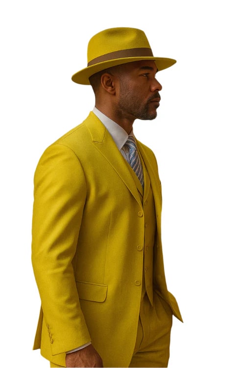 Yellow 1920s Zoot Suit for Men