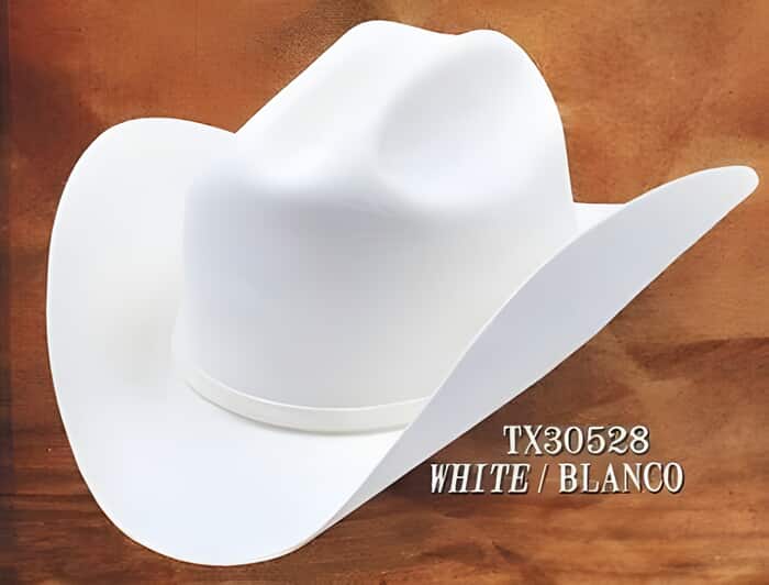 Western Hat Duranguense Style 10X Felt Hats By Authentic Los altos White