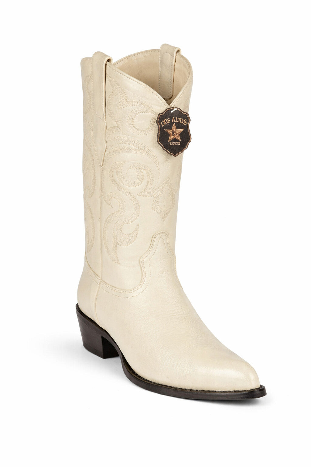 Elk Cowboy Boots White-White