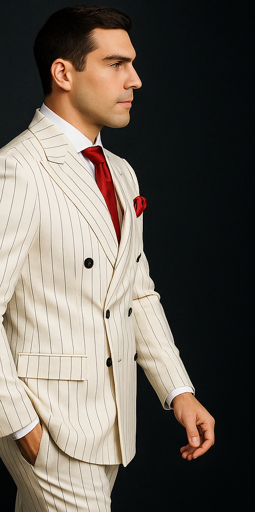 white-suit-with-black-pinstripe