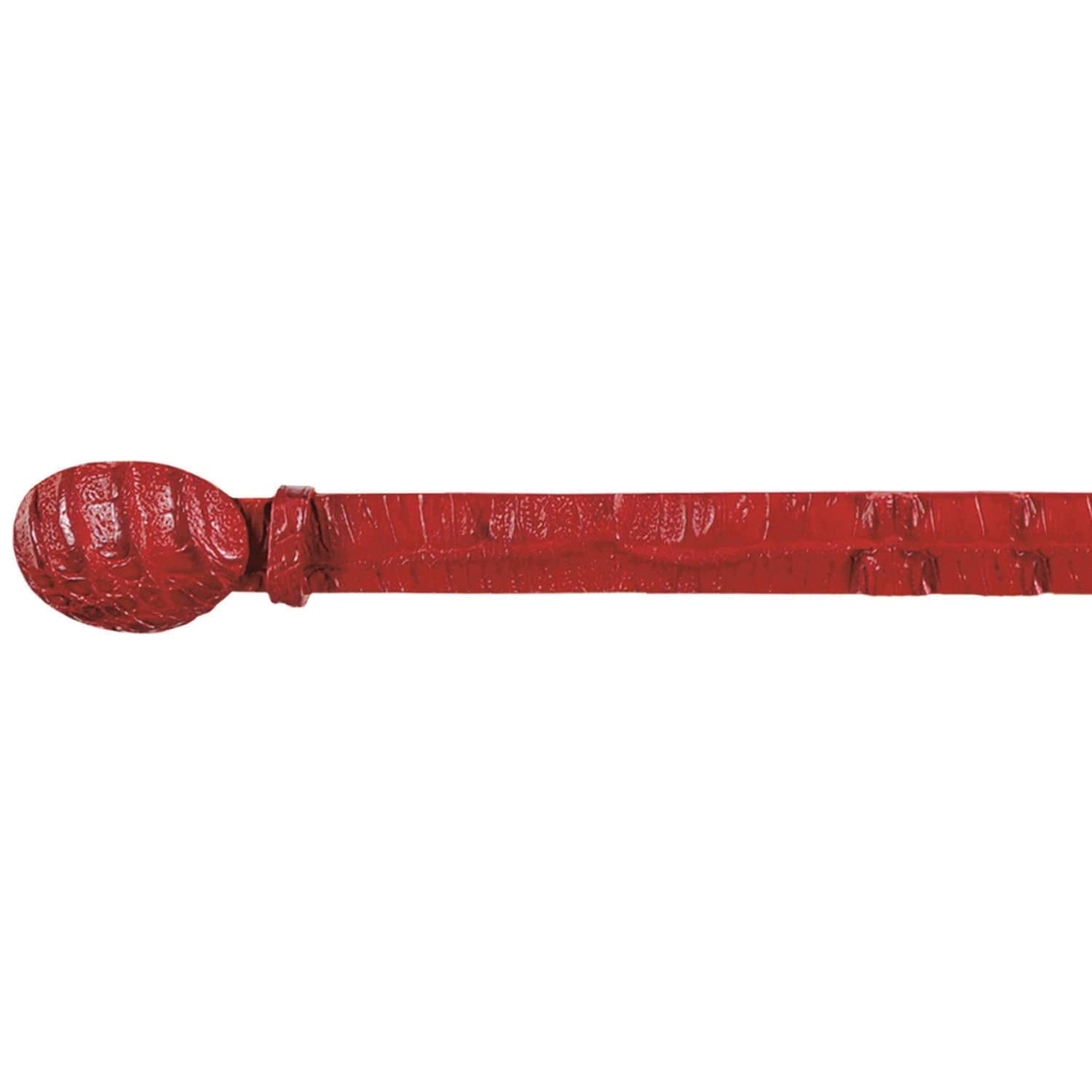 Wild West Caiman Skin Cowboy Belt Red