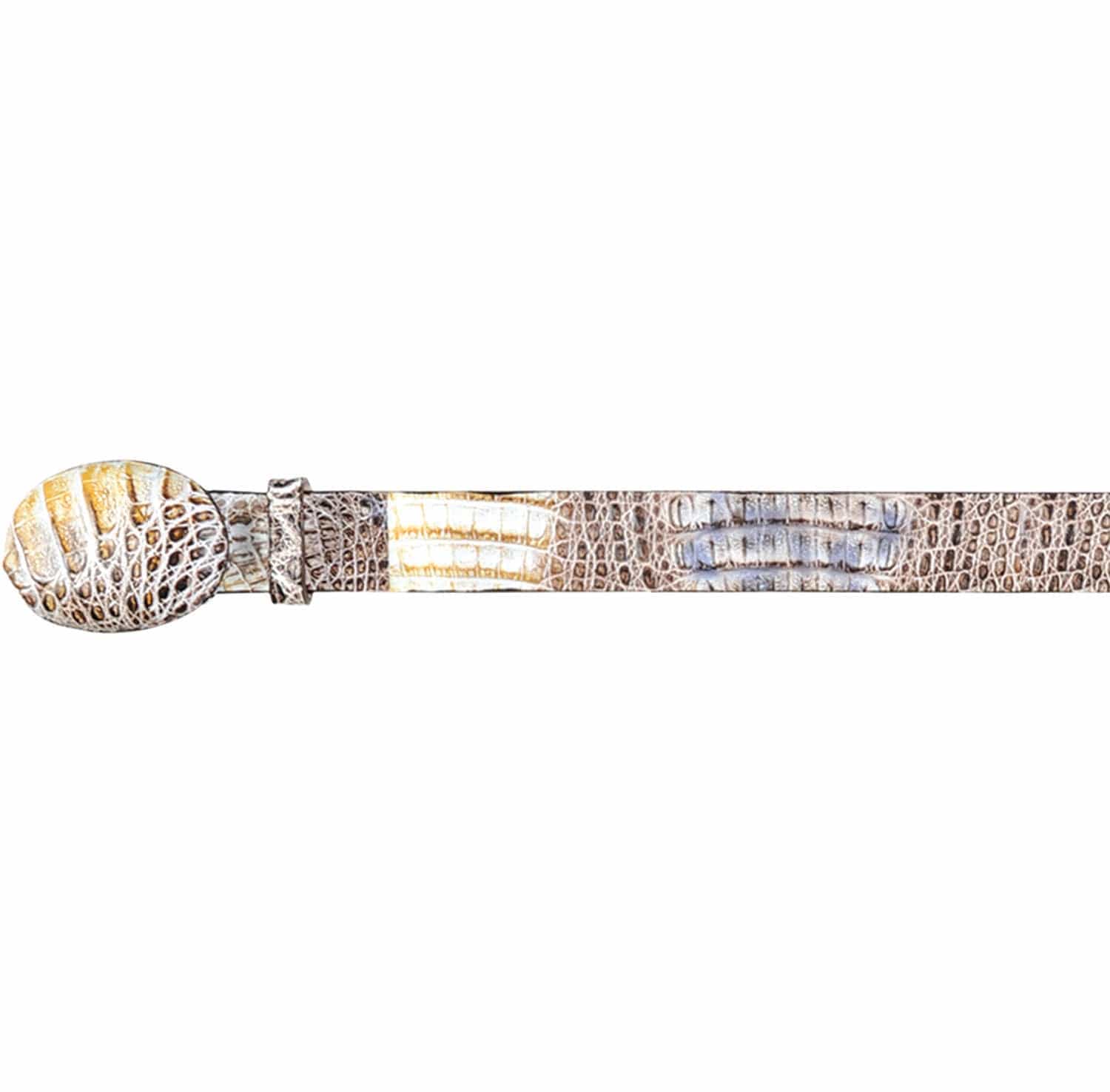 Caiman Skin Cowboy Belt by Wild West Boots