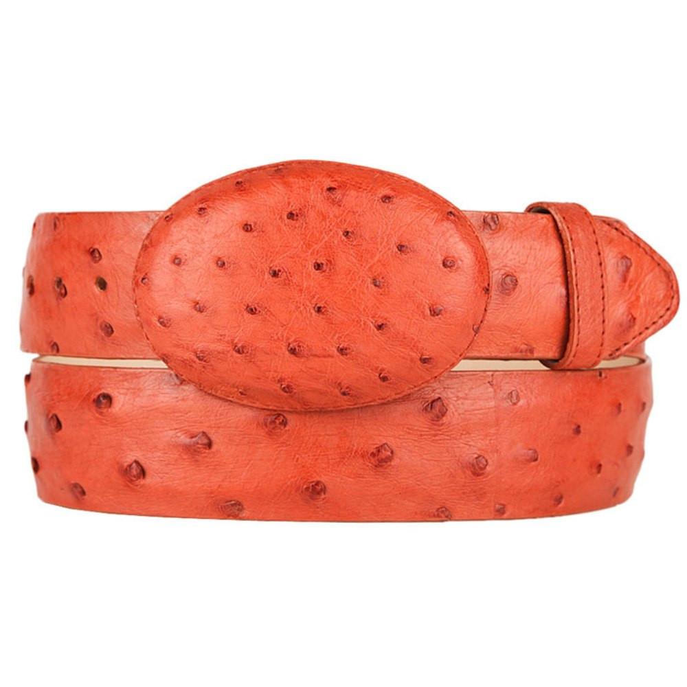 Ostrich Skin Cowboy Belt by Wild West Boots