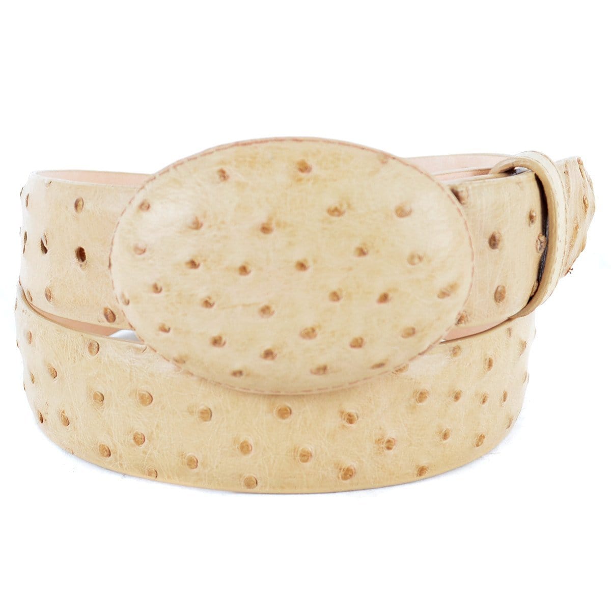 Ostrich Skin Cowboy Belt by Wild West Boots