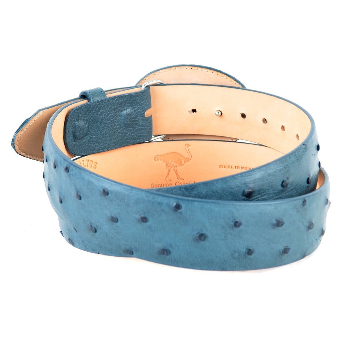 Ostrich Skin Cowboy Belt by Wild West Boots