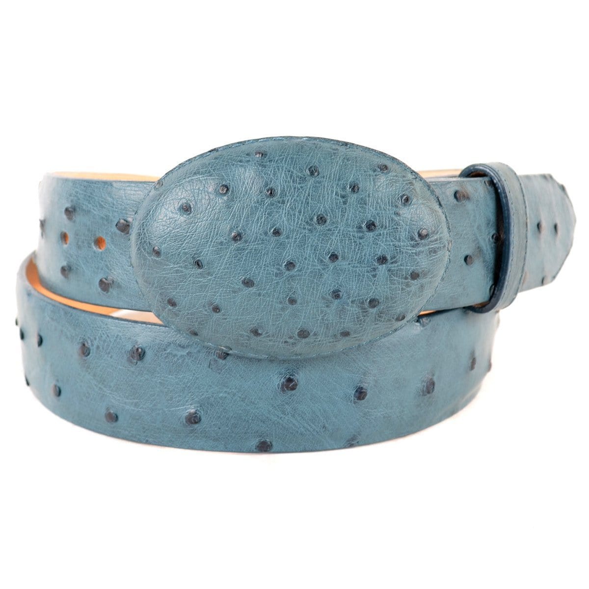 Ostrich Skin Cowboy Belt by Wild West Boots