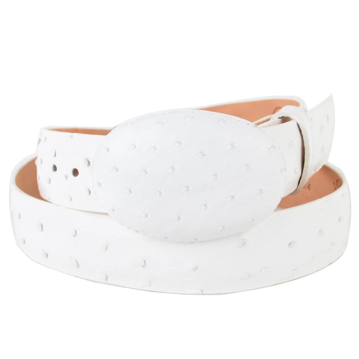 Ostrich Skin Cowboy Belt for Men by Wild West Boots