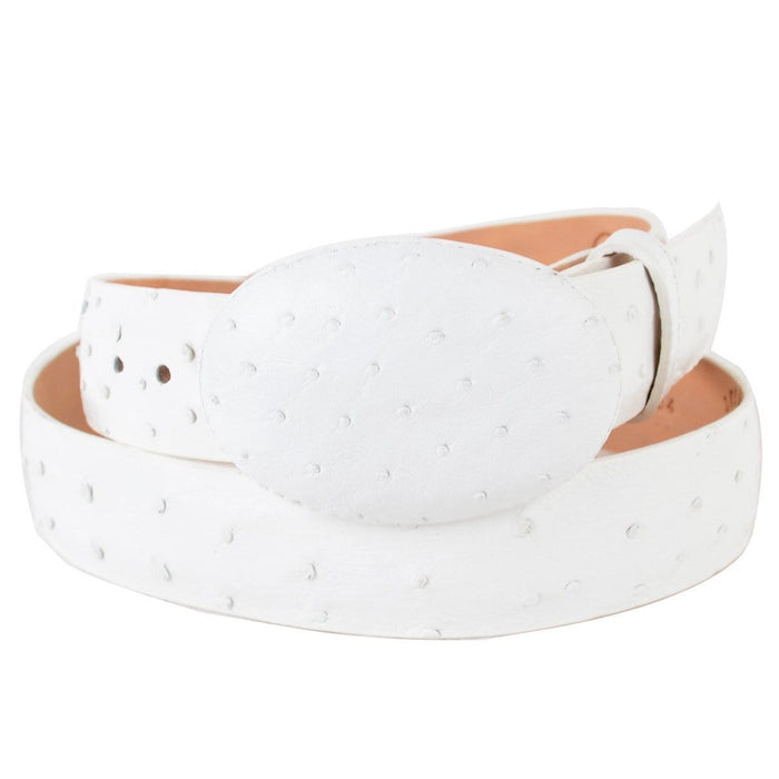 Ostrich Skin Cowboy Belt for Men by Wild West Boots