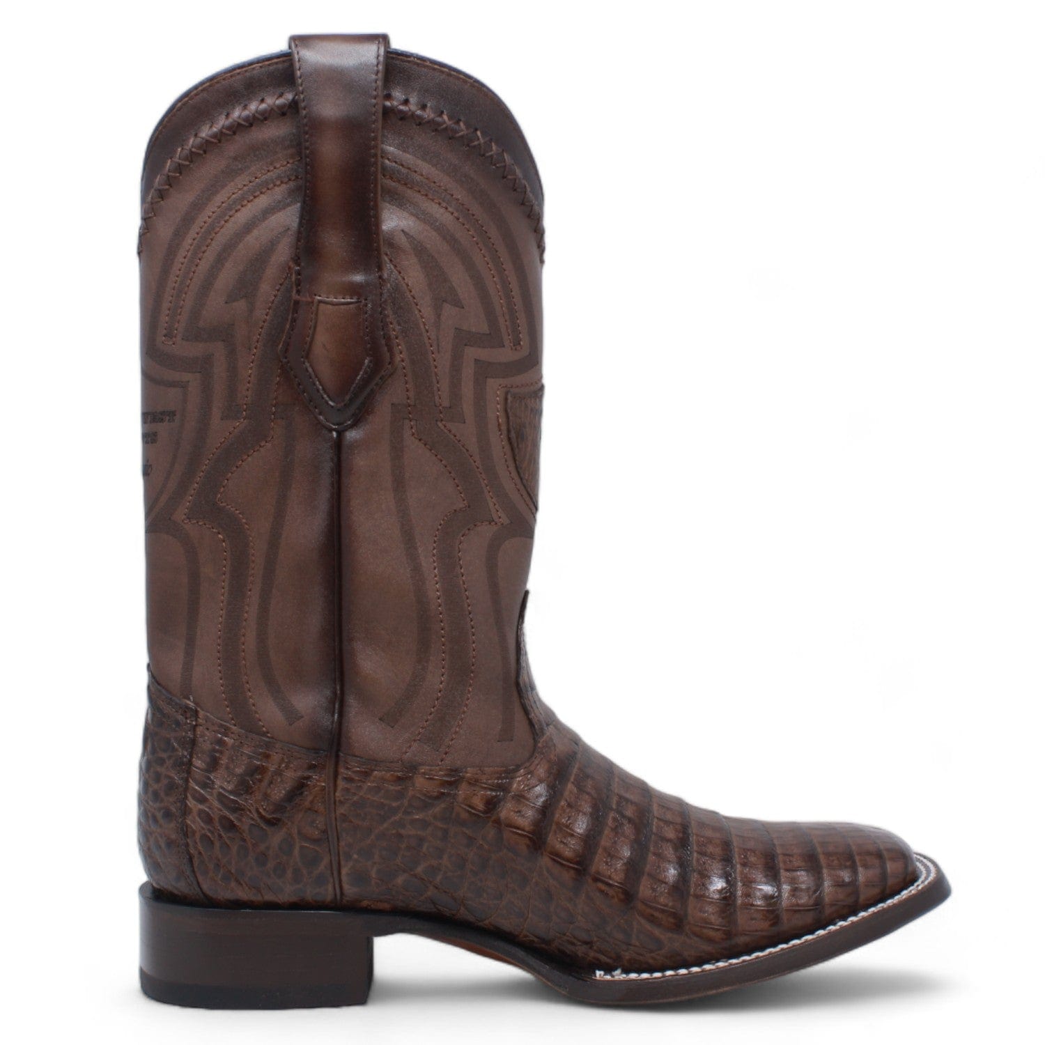 Wild West Caiman Belly Ranch Toe Boots 2824L82