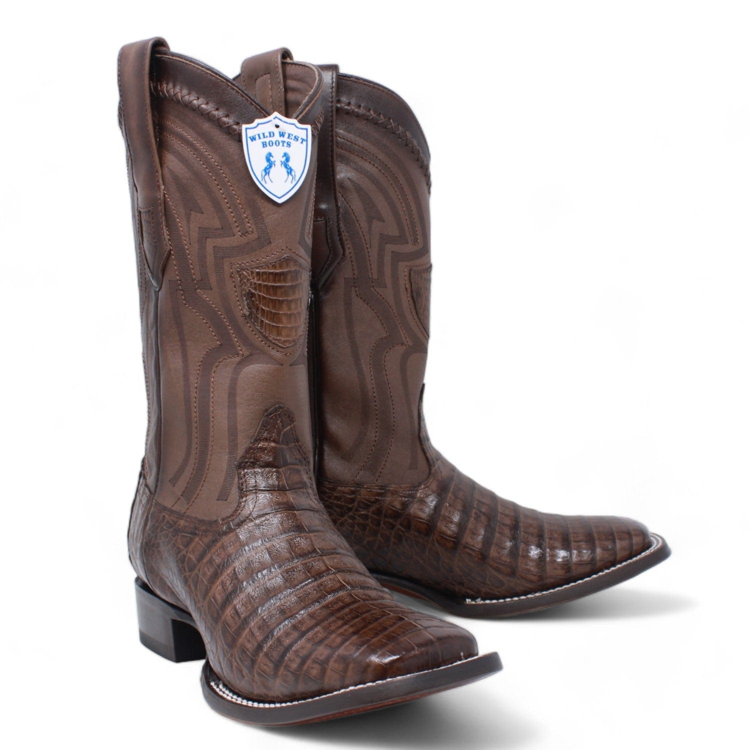 Wild West Caiman Belly Ranch Toe Boots 2824L82