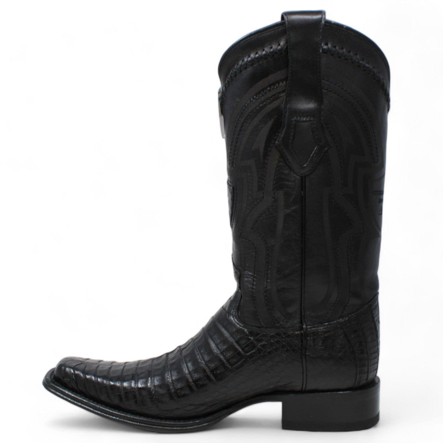 Wild West Caiman Square Toe Belly Boots 277L82