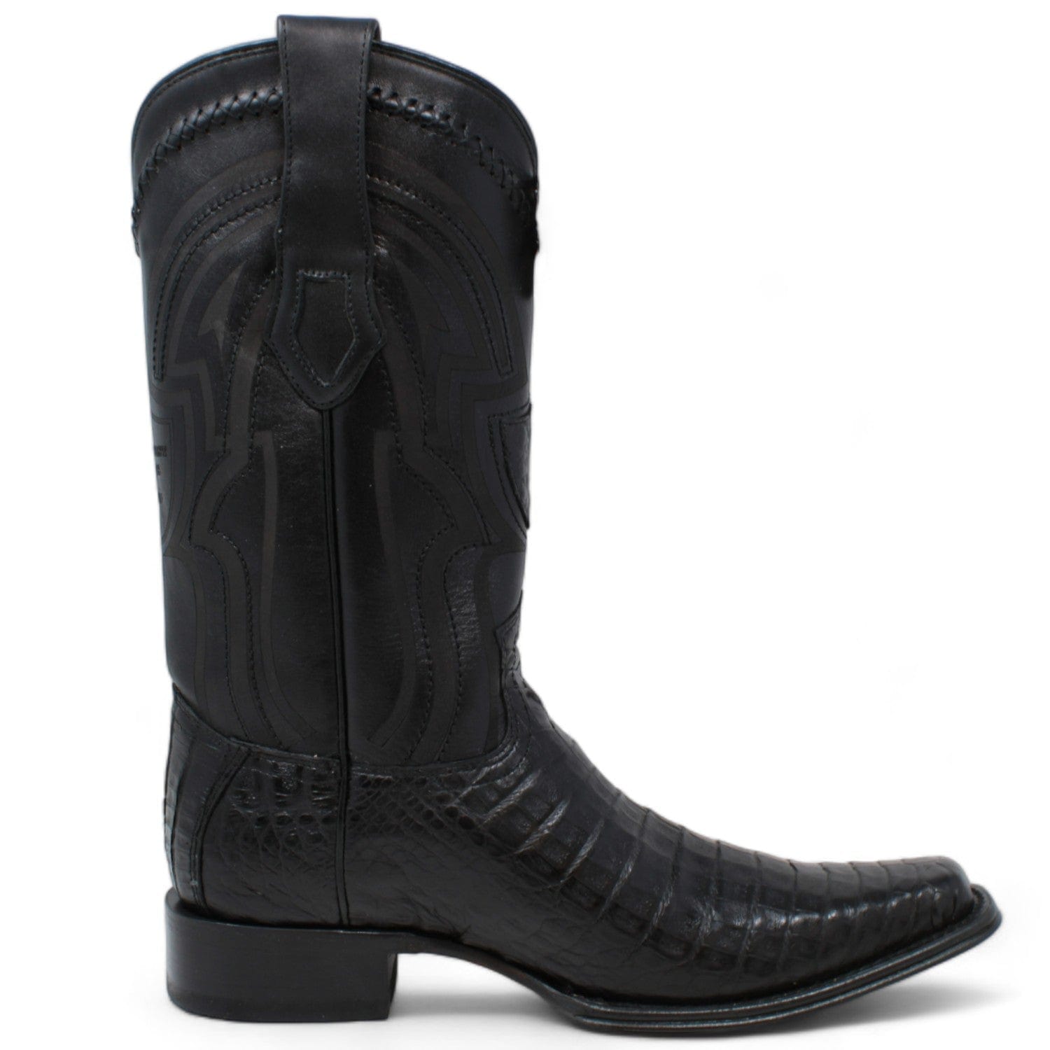 Wild West Caiman Square Toe Belly Boots 277L82