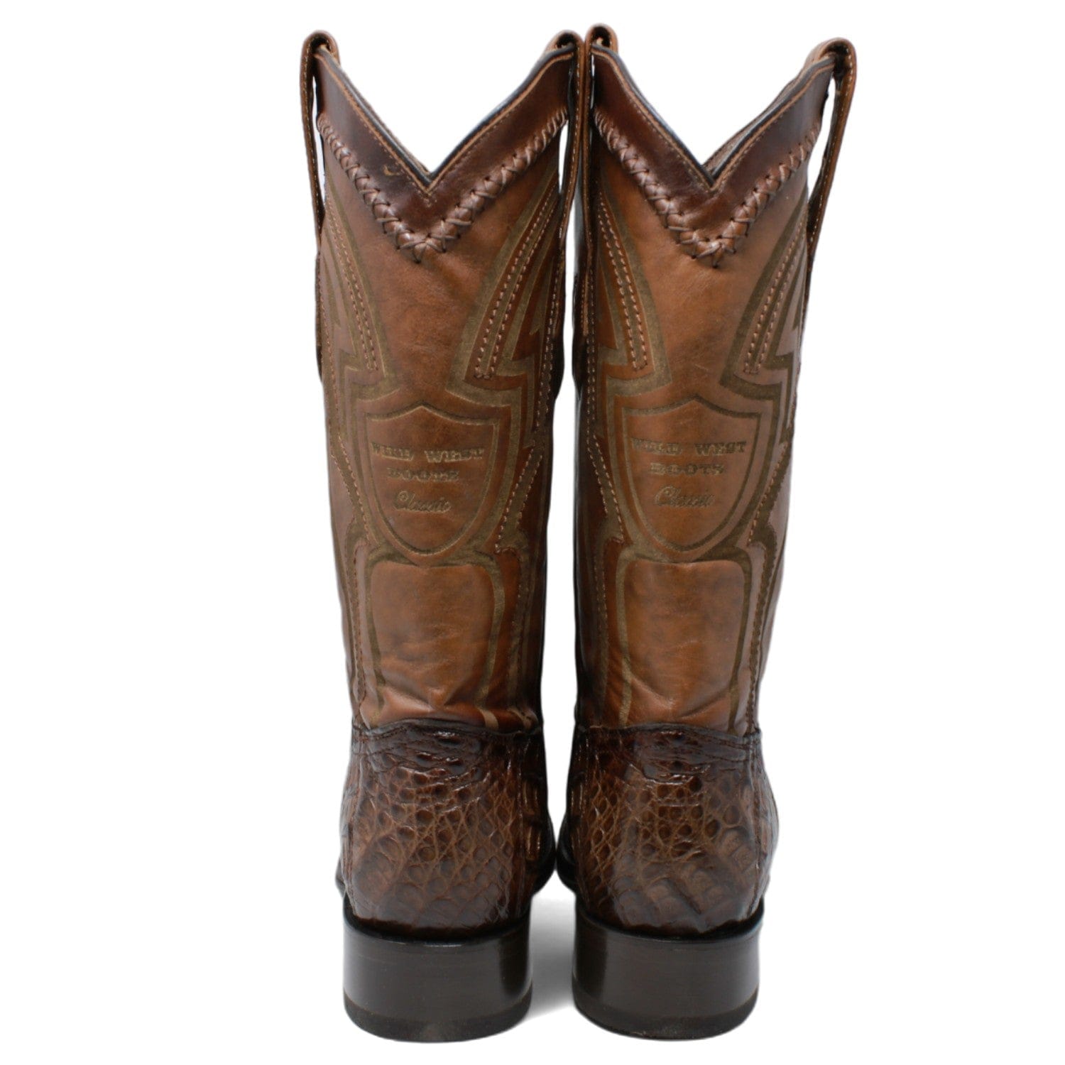 Wild West Caiman Square Toe Belly Boots 277L82