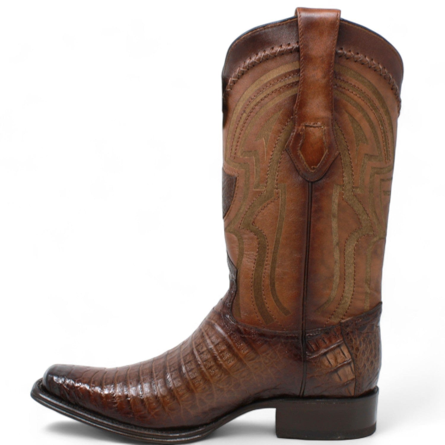 Wild West Caiman Square Toe Belly Boots 277L82