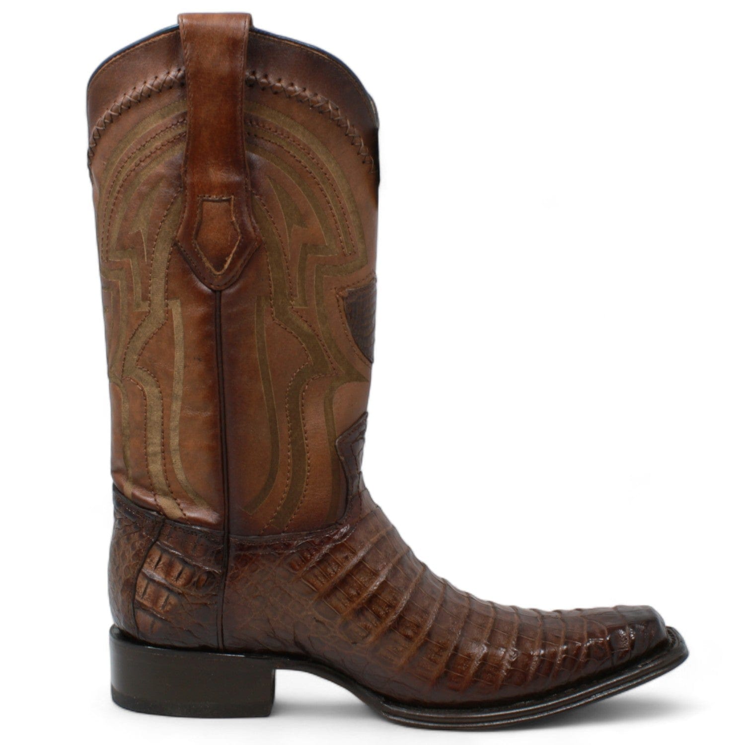 Wild West Caiman Square Toe Belly Boots 277L82