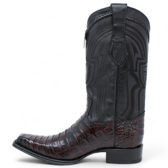 Wild West Caiman Square Toe Belly Boots 277L82