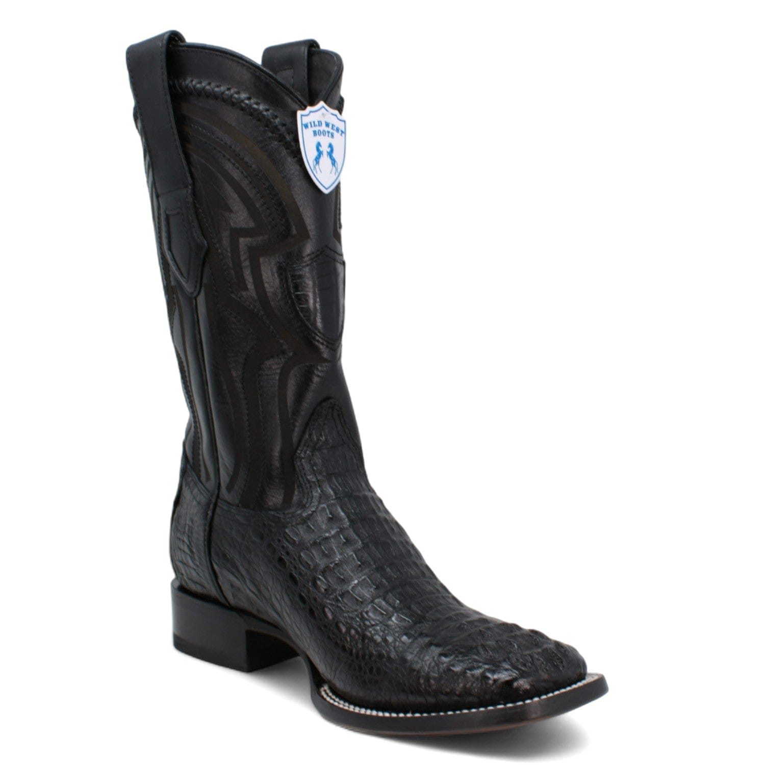 Wild West Men's Caiman Hornback Ranch Toe Boots