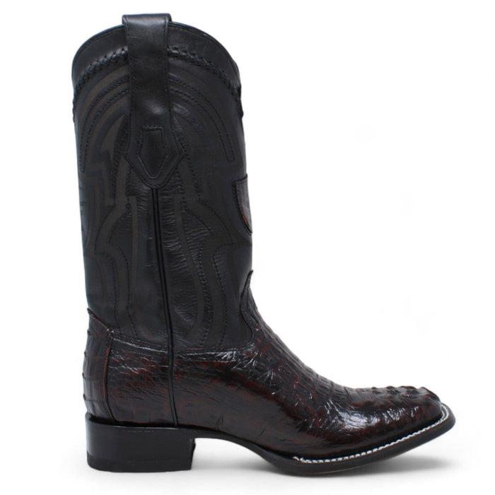 Wild West Men's Caiman Hornback Ranch Toe Boots