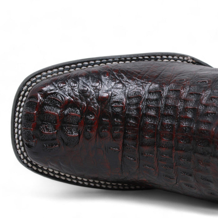 Wild West Men's Caiman Hornback Ranch Toe Boots