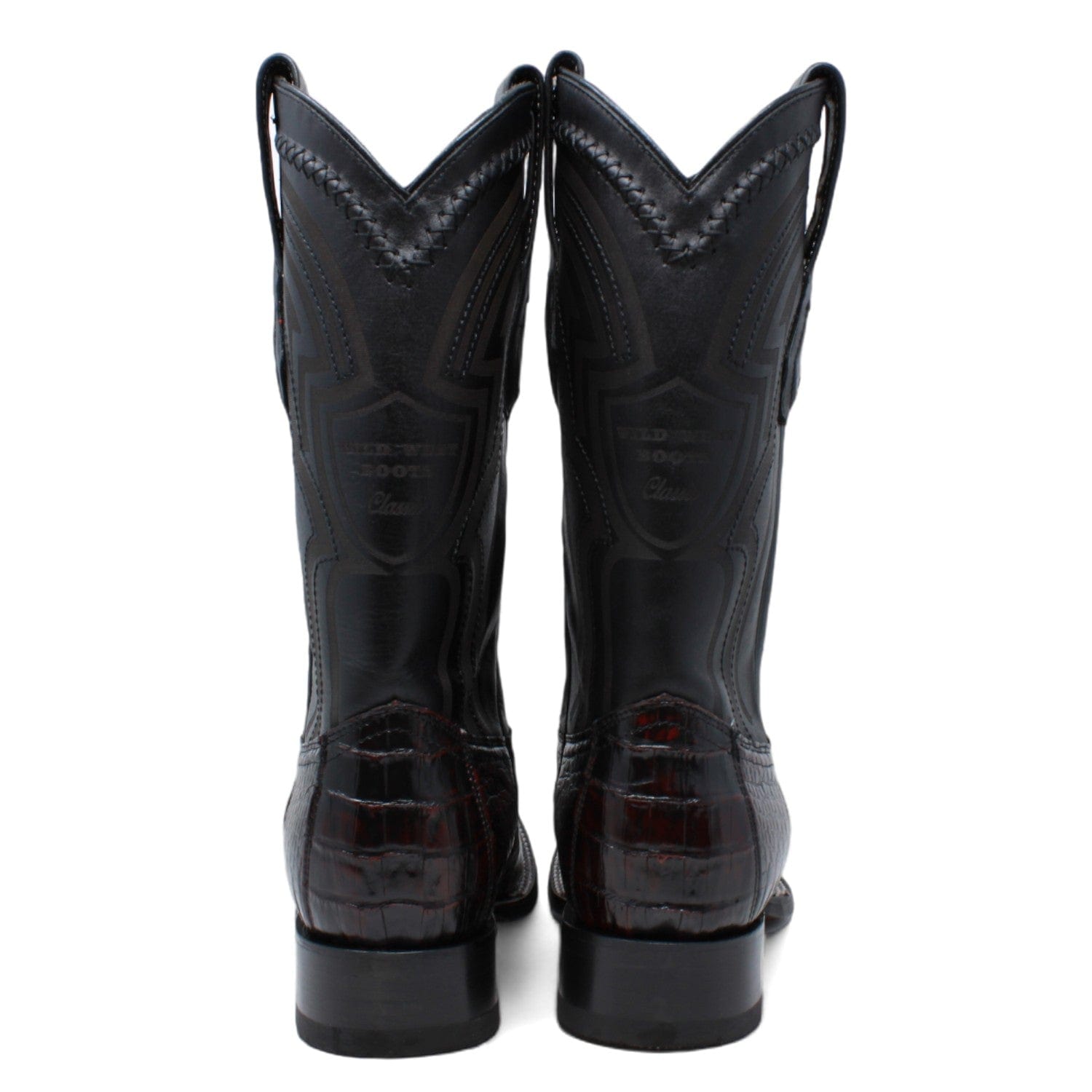Wild West Men's Caiman Hornback Ranch Toe Boots