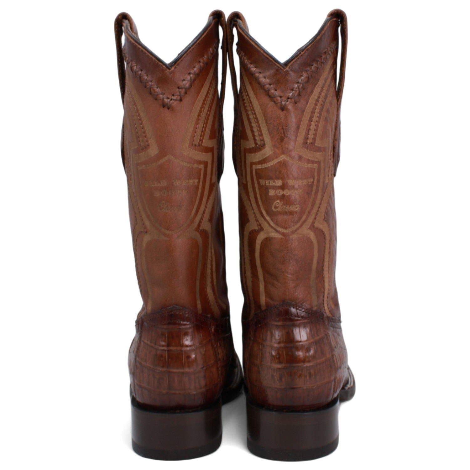 Wild West Caiman Tail Ranch Toe Boots for Men