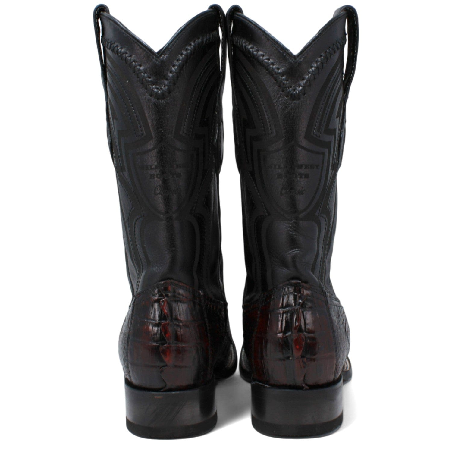 Wild West Caiman Tail Ranch Toe Boots for Men