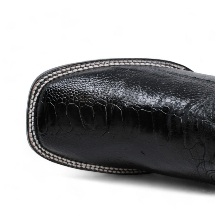 Wild West Ostrich Leg Ranch Toe Cowboy Boots