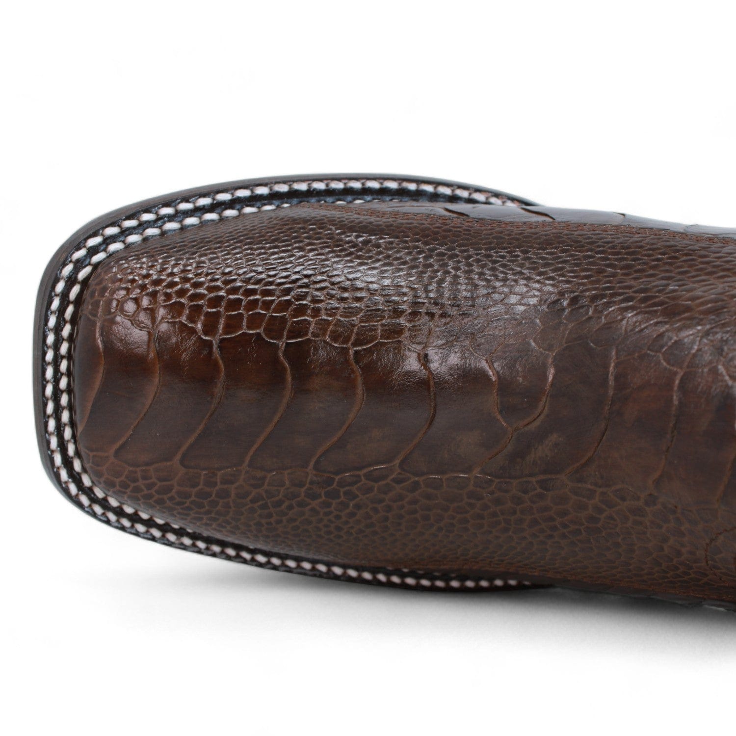 Wild West Ostrich Leg Ranch Toe Cowboy Boots