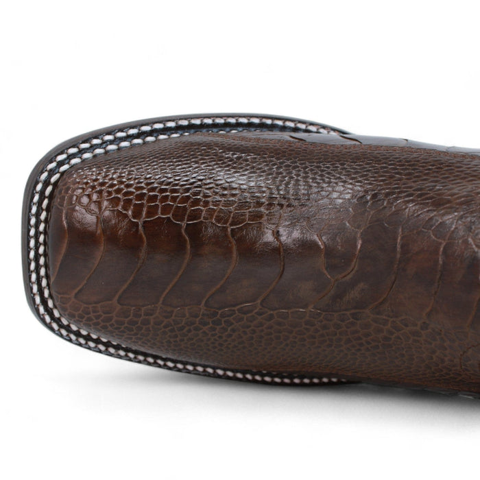 Wild West Ostrich Leg Ranch Toe Cowboy Boots